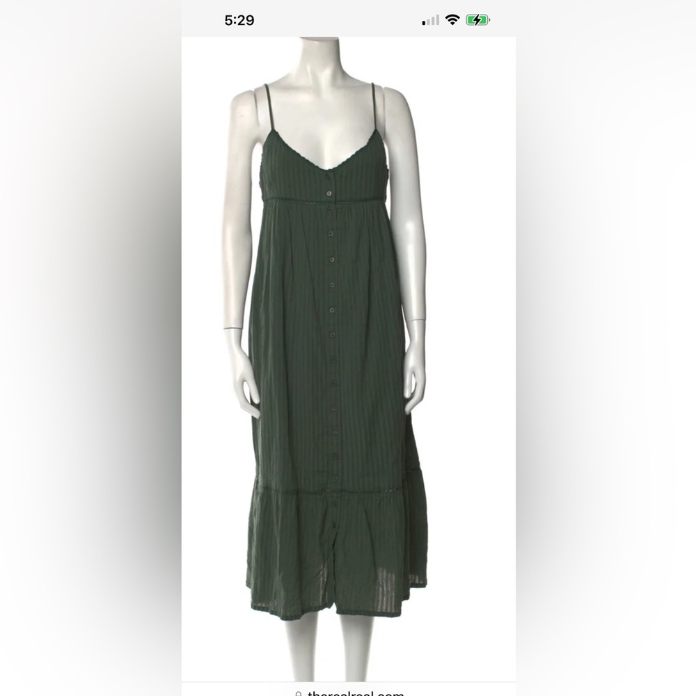 BA & SH women’s size medium cotton midi v-neck dress